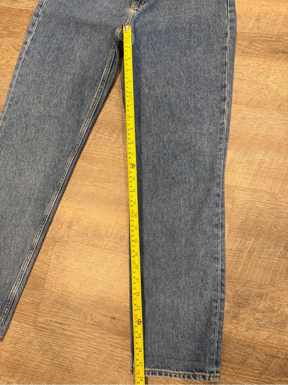 COS Women’s Size 29 Regular Straight Leg High Rise Full Length Jeans Blue Cotton - Picture 7 of 7